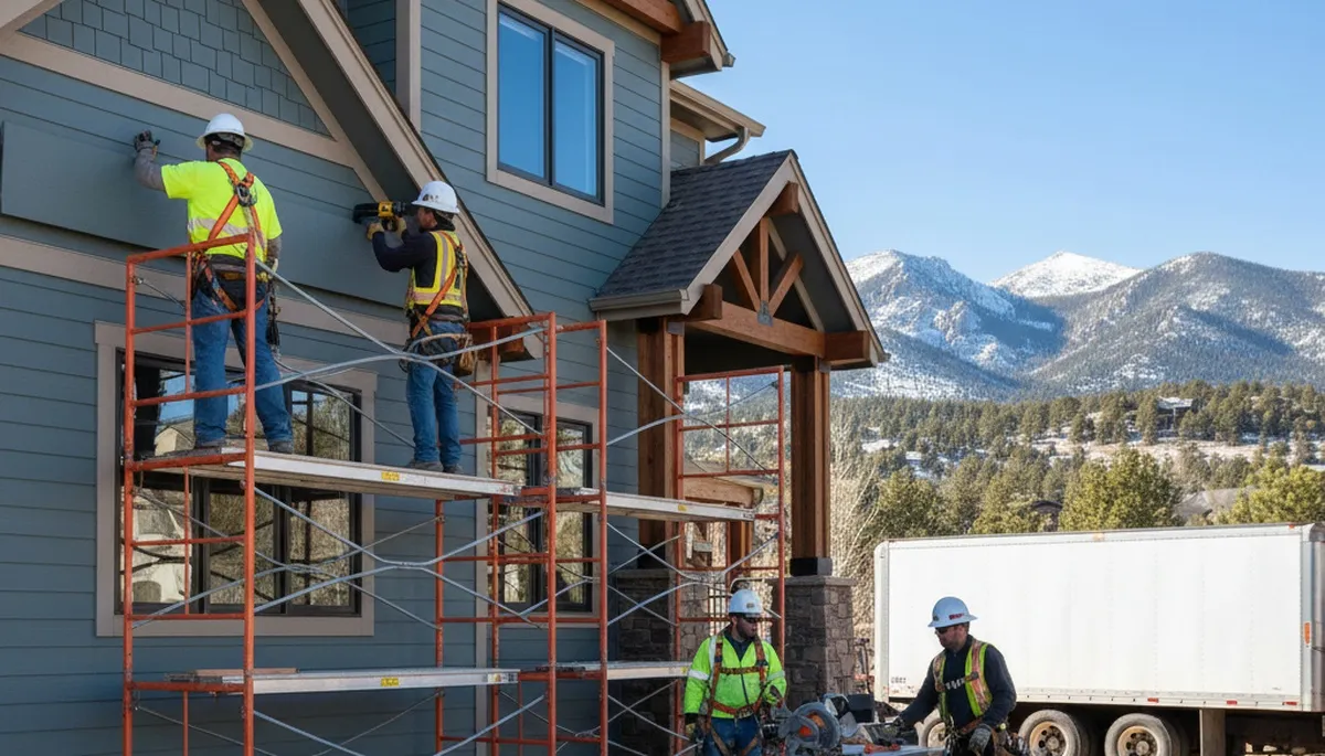 Vinyl siding installation by Aurora, CO siding contractor for local homes