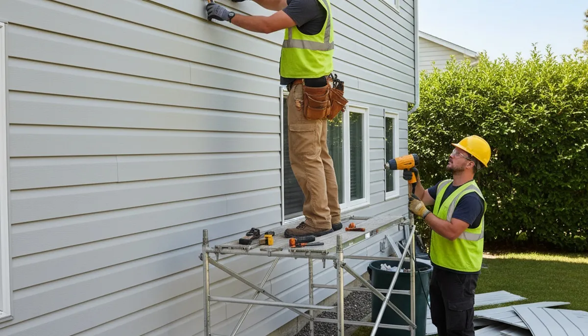 Vinyl siding repair in Aurora, CO by FX Remodeling & Exteriors for storm-damaged siding